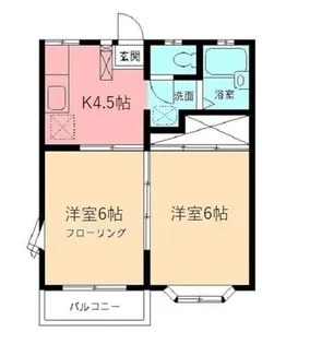 シャルマン元町【2階】の間取り