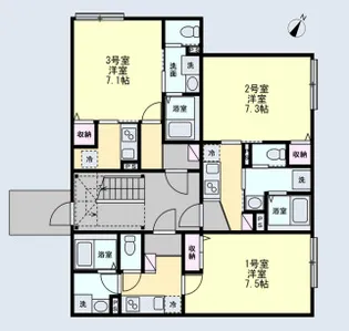 ベイルーム海老名かしわ台【3階】の間取り