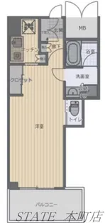 アーバネックス北浜【3階】の間取り