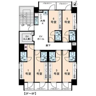 アムス・アミティエ川崎III【5階】の間取り
