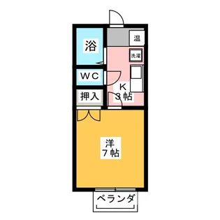 グレースヒル B棟【1階】の間取り