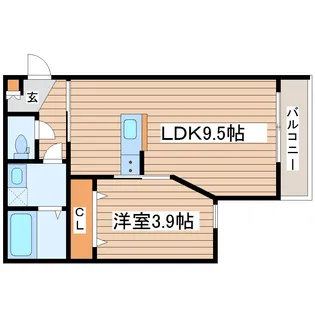 テラス・ソラ【1階】の間取り