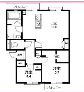 パルティール【2階】の間取り