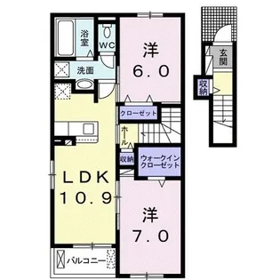フォルテシア I【2階】の間取り