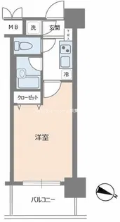 パレステュディオ日本橋浜町駅前【4階】の間取り