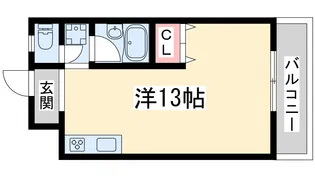 エバービューハイツ【10階】の間取り