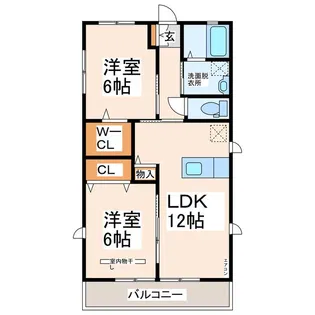 シューベルトSUYAI・II【2階】の間取り