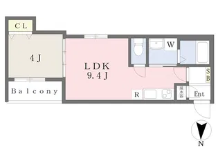 9Roads小路東【3階】の間取り