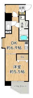 グラマシー十三東1st【2階】の間取り