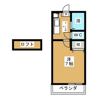 レジデンス小松島【1階】の間取り