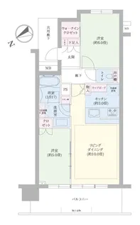 ブリリアタワー千葉【15階】の間取り