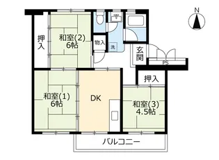 URみさと【5階】の間取り