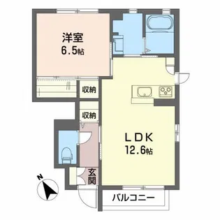 シャーメゾン東芳賀【1階】の間取り