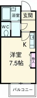 ロワール湘南 B【1階】の間取り