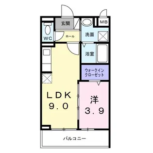 Prosperarプロスペラー【3階】の間取り