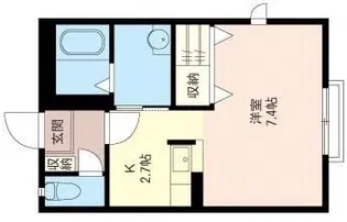 スプルースコート【1階】の間取り