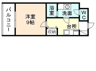 Sコート堀南【2階】の間取り
