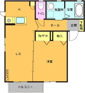 グランシャリオ A102【1階】の間取り