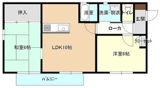 メゾン石田【2階】の間取り