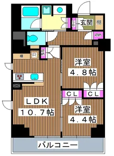 ソライエアイル練馬北町【5階】の間取り