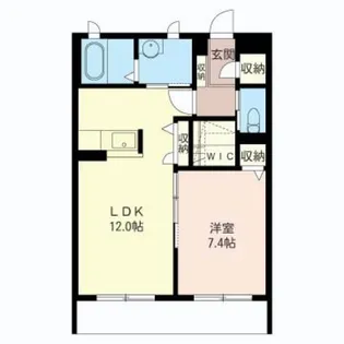 メゾンスリジエ【1階】の間取り