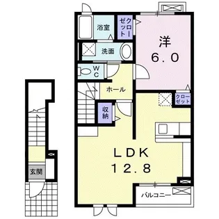 シャン・ド・フルール・アイ【2階】の間取り