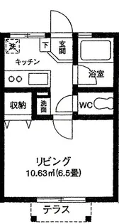 第3ベルハウス【1階】の間取り