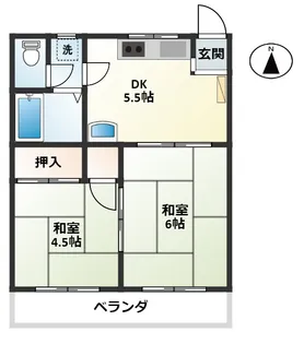 山田カンプレックス【2階】の間取り