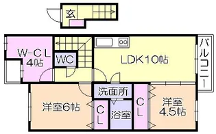 リベルテII【1階】の間取り