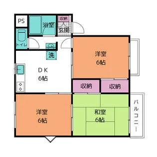 フレグランスWADA【2階】の間取り