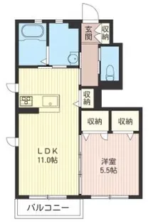 モンスリベル A【1階】の間取り
