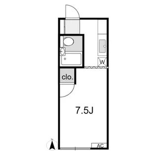 カーサ文京I【1階】の間取り