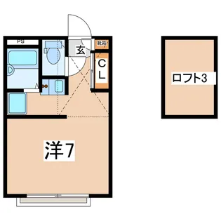 福島県郡山市小原田4【アパート】の間取り