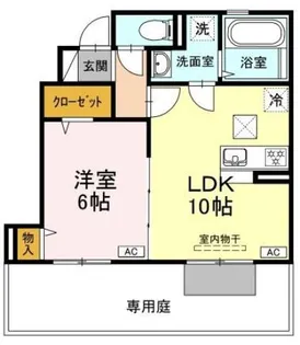 シャルマン・ホルツ【1階】の間取り