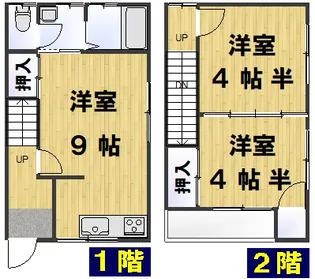 上田アパートの間取り