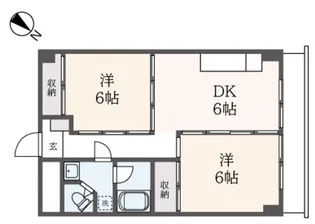 河興マンション【7階】の間取り
