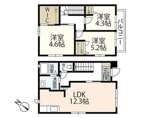 クレール東高須【1階】の間取り