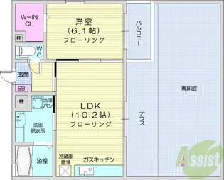ツリータウン【2階】の間取り
