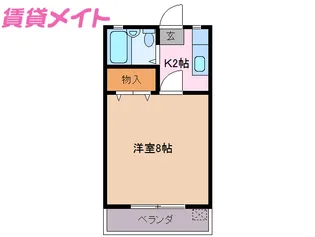 クレセールユタ【2階】の間取り