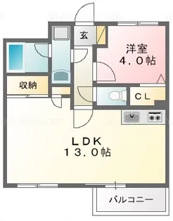 ライオンズマンション高田【7階】の間取り