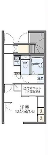 レオパレスメルベーユ【1階】の間取り