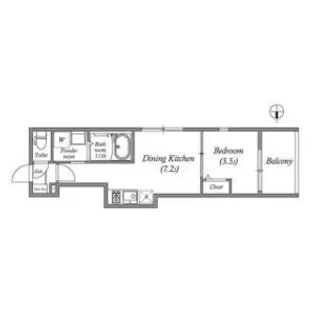 ハーモニーテラス太秦一ノ井町【1階】の間取り