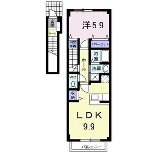 ベル・フィオーレC【2階】の間取り