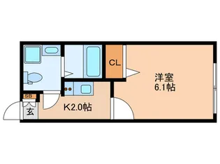ブランドール東武練馬【1階】の間取り