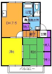 メゾンリヴェール【1階】の間取り