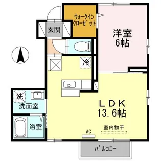 ペリドット12 壱番館【1階】の間取り