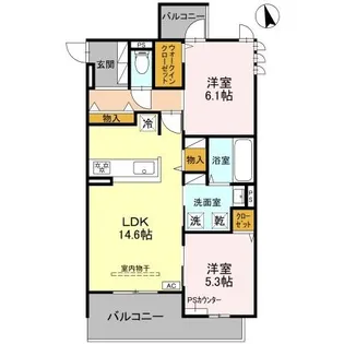 フィエルテ(Fierte)【3階】の間取り