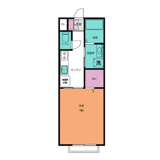 ウィズハイム沢村【1階】の間取り