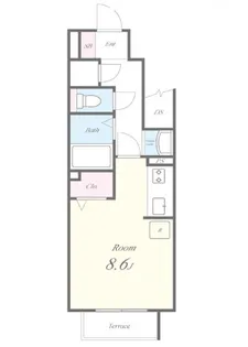 セレッソ八木【1階】の間取り