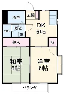 コーポラス見川 C棟【2階】の間取り